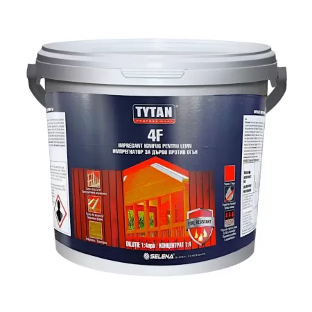 SOLUTIE IGNIFUGARE ROSU 5 KG TYTAN-1