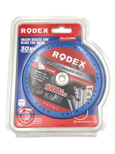 RRM115S RODEX PANZA DE FERESTRAU 115MM LIPITA IN VID PT ME-1