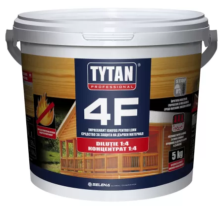 SOLUTIE IGNIFUGARE ROSU 5 KG TYTAN-1