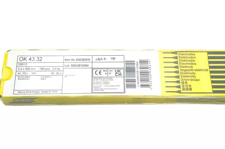 ELECTRODA 2*300MM 2KG OK 43.32-1
