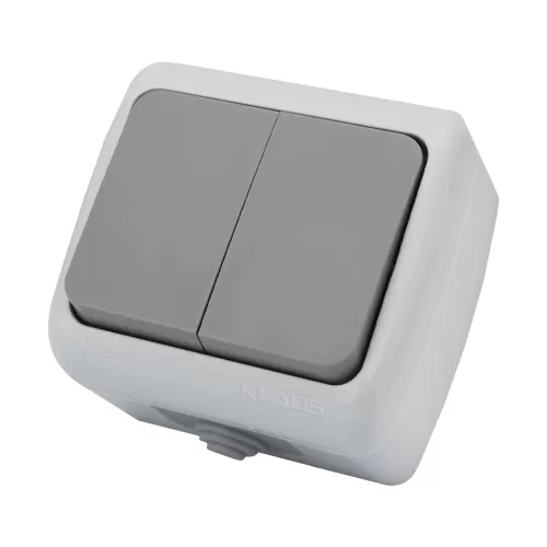 12-KE21103-KLAUS-IP54-INTRERUP.-SUPRAFATA-ALB-DUBLU-WEAVIEN