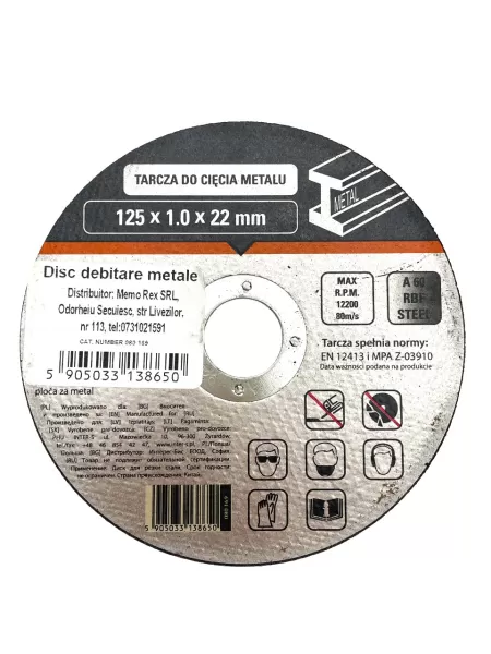 080169 DISC METAL 125*1-1