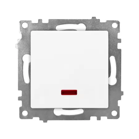 KE01102W KLAUS FRMLS. INTRERUPATOR ALB SIMPLU CU LED-1