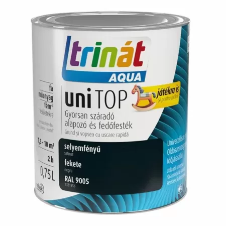 TRINAT UNITOP SATINAT NEGRU 9005 0.75L-1