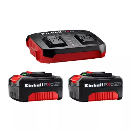 4512112 STARTER KIT 2 X 4Ah + INCARCATOR DUBLU 75 MIN-1