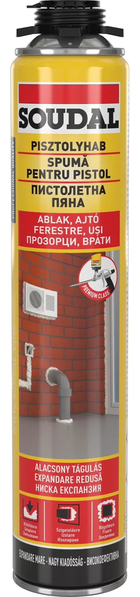 S 122880 SPUMA PISTOL YELLOW 750ML-1