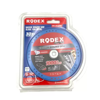 RRM125S RODEX PANZA DE FERESTRAU 125MM LIPITA IN VID PT ME-1