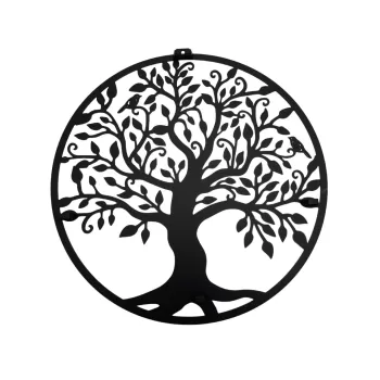 DECOR PERETE COPACUL-ARBORELE VIETII 45*45 NEGRU-1