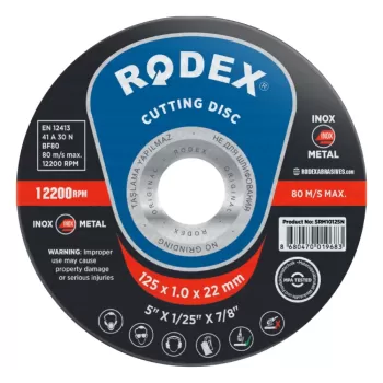 SRM10125N RODEX DISC TAIAT METAL 125*1*22MM-1