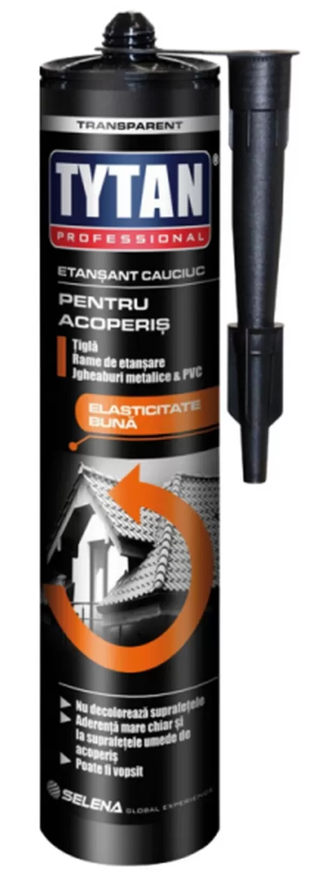 SILICON CAUCIUC PT ACOPERIS GRI 280ML TYTAN-1