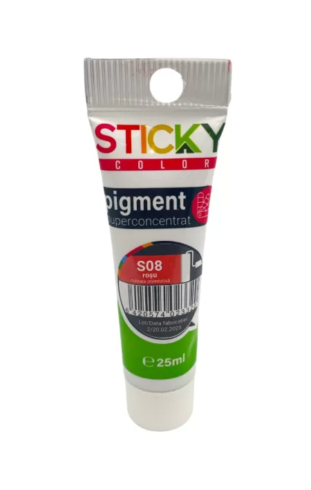 COLORANT S08 STICKY ROSU 25 ML-1