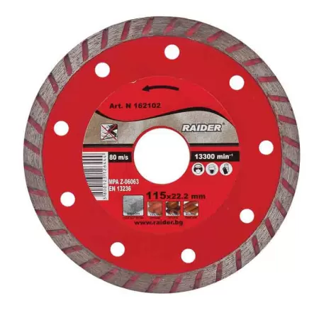 162102 DISC DIAMANT TURBO 115*22.2-1