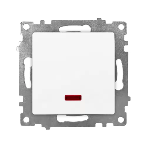 8-KE01102W-KLAUS-FRMLS.-INTRERUPATOR-ALB-SIMPLU-CU-LED