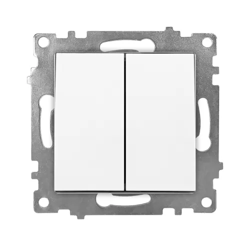 10-KE01103W-KLAUS-ALB-FARA-RAMA-INTRERUPATOR-DUBLU