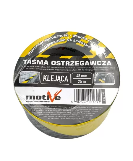 020192 BANDA ADEZ DELIMITARE NEGRU/GALBEN 48*25-1