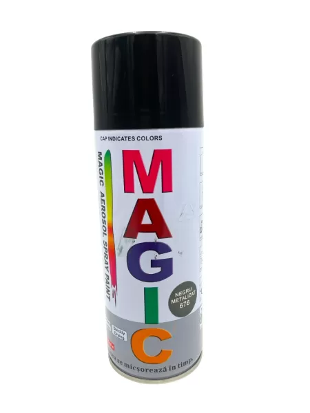 MAGIC SPRAY NEGRU METALIZAT 676 400ML-1
